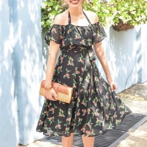 Anthropologie Vanessa Virginia Nigella off shoulder dress
